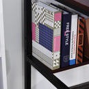 Brown Computer Desk with Storage Shelf, 120 x 60cm, Metal Frame