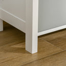 Grey and Blue 3-Drawer Shabby Chic Nightstand Set for Living Room and Bedroom