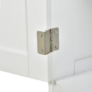 Wooden Console Hutch with Multi-Tier Shelf and Cabinet - Dining Room Organizer (Brown)