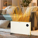 2000W White Electric Convector Heater - 3 Heat Settings, Timer