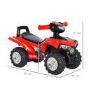 Red Kids Off-Road Quad Bike Toy with Horn and Music