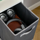 6-Shelf Drawer Storage Organizer - White/Grey