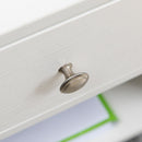 White Mobile Printer Stand with CPU Stand and Drawer