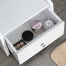 White Full Length Mirror Jewellery Cabinet with LED Lights and Storage