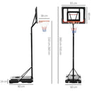 Adjustable Basketball Hoop Stand with Sturdy Backboard - Blue