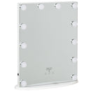 White Hollywood Vanity Mirror with 12 Dimmable LED Bulbs