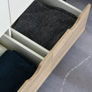 White 2-Door Wardrobe with Rail, Shelf, and Drawers - Home Storage Solution