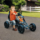 Orange/Black Kids Pedal Go Kart with Braking System
