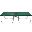 9FT Green Folding Table Tennis Table with 8 Wheels - Indoor Use