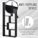 Black Eight-Section Tall Shelving Unit