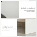 White L-Shaped Computer Desk with Storage Shelf and Drawer