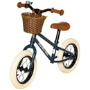 12 Inch Kids Balance Bike - Blue Toddler Training Bicycle with Rubber Tires
