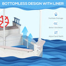 Blue Kids Sandpit with UV Canopy - Ages 3-8