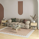 Rattan Drawer Nightstand, Farmhouse Side Table Set