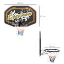 Red & Yellow Wall Mounted Mini Basketball Hoop Set for Teens & Adults
