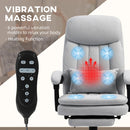 Grey Ergonomic Office Chair with Massage and Heating