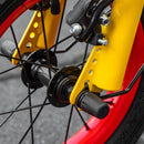 Yellow Kids Kick Scooter with Adjustable Height and Dual Brakes