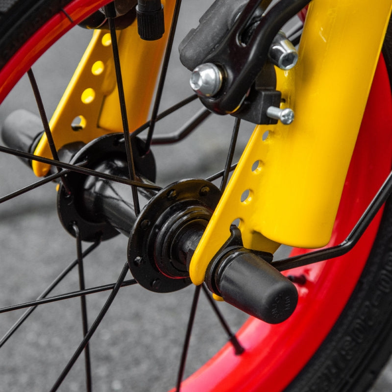 Yellow Kids Kick Scooter with Adjustable Height and Dual Brakes