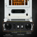 White Electric Stove Fireplace, Flame Effect, 950/1850W