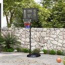 Adjustable Freestanding Basketball Hoop - Black, 167-228cm
