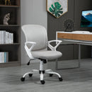 Grey Mesh Office Chair with Lumbar Support & Adjustable Height