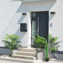 Green Artificial Palm Tree Duo in Pot, 125cm - Indoor Outdoor Decor