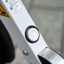 Blue Folding Kick Scooter with Adjustable Height and Dual Brake