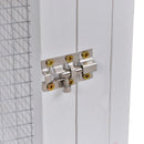 Grey 2-Tier Rabbit Hutch with Run and Water-Resistant Roof