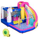 5-in-1 Multicoloured Bouncy Castle Set with Blower - Ages 3-8