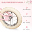 Kids Pink Balance Bike for 3-6 Year Olds with Adjustable Handlebars & Accessories