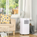 Portable 7000 BTU Air Conditioner - White, 3-in-1 Unit with Dehumidifier, Cooling Fan, Remote Control