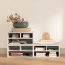 White 3-Compartment Printer Storage Cabinet