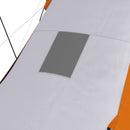 Orange 2-Bedroom Camping Tunnel Tent, 2000mm Waterproof, Portable for 4-6 People