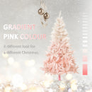 6FT Pink Artificial Christmas Tree with Metal Stand - Festive Holiday Home Decor