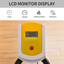 Yellow Exercise Bike with 6kg Flywheel, Adjustable Resistance, LCD Display