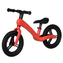 Red 12" Kids Balance Bike, Lightweight No-Pedal Training Bicycle with Adjustable Seat