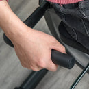 Black Magnetic Resistance Recumbent Exercise Bike with LCD Monitor