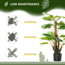 Green Artificial Palm Tree in Pot - Indoor Outdoor Fake Plant Decor, 135cm