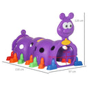 Purple Kids Caterpillar Crawling Tunnel - Ages 3-6
