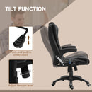 Black Heated Massage Recliner Chair with 6 Massage Points