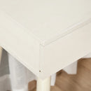 White Round Mirror Dressing Table with Drawers
