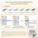 Grey Cat Wall Furniture Set with Hammock, Perches, Ladder, Scratching Post