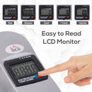 Silver Mini Pedal Exerciser with LCD Display