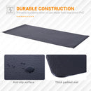 Black Exercise Equipment Mat 200x100cm - Non-slip Gym Floor Protector