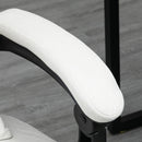 Massage Office Chair with Heating, Lumbar Support, Reclining Back - Cream White