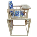 Blue Padded Baby Highchair - Compact Design (50Lx44Wx88H cm)