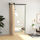 4FT Black Bi-Folding Sliding Barn Door Hardware Kit for 2 Doors