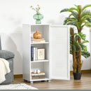 White 3-Tier Metal Louvred Door File Cabinet