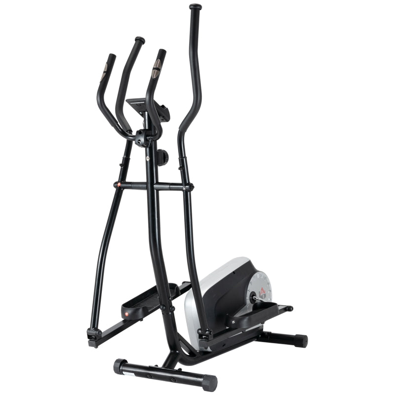 Black Elliptical Cross Trainer with 8 Levels Resistance & LCD Monitor