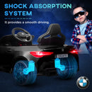 12V BMW M4 Licensed Kids Car - Black with Remote Control & LED Lights